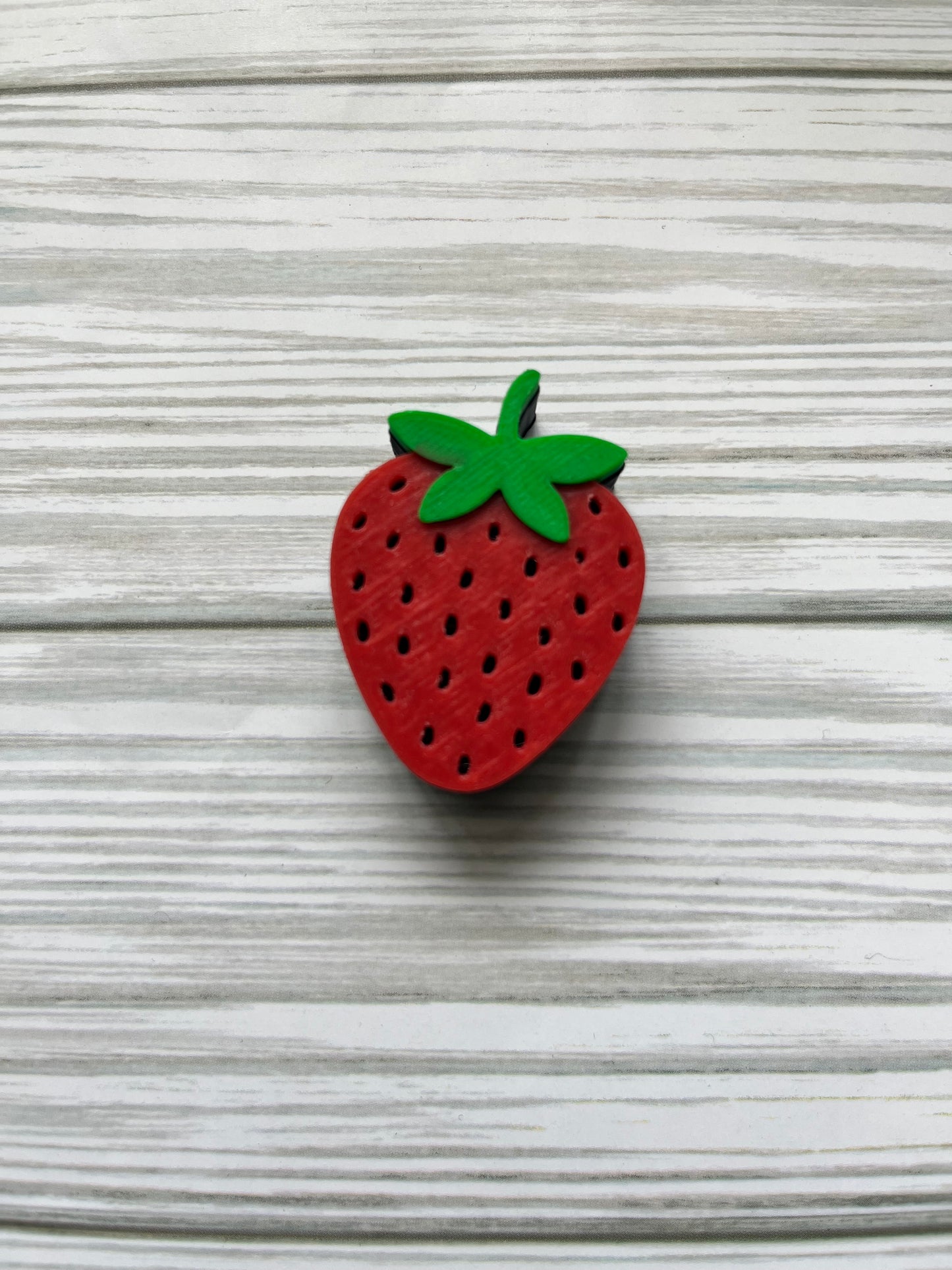 Strawberry 3D Straw Topper