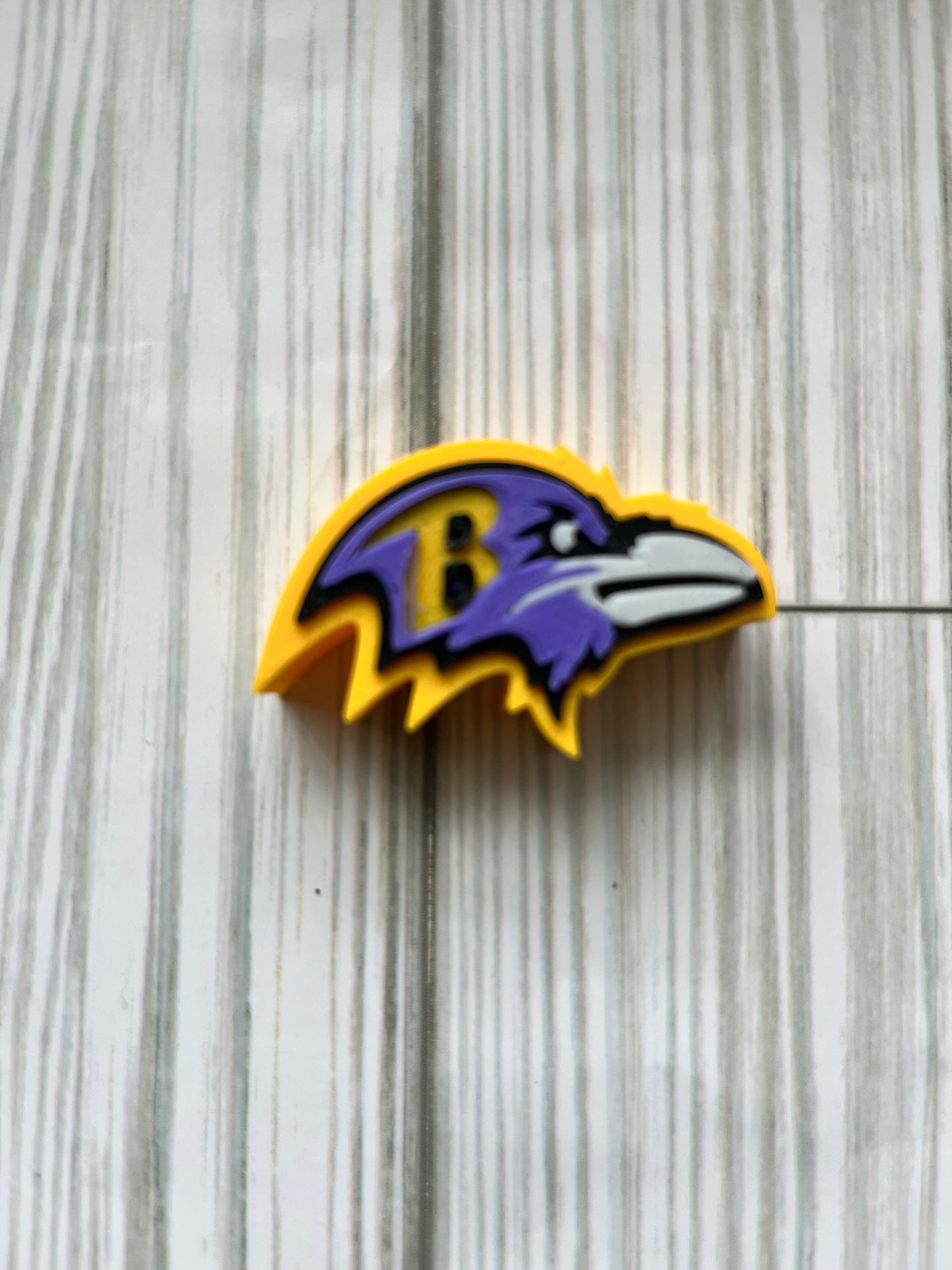 B Ravens 3D Straw Topper