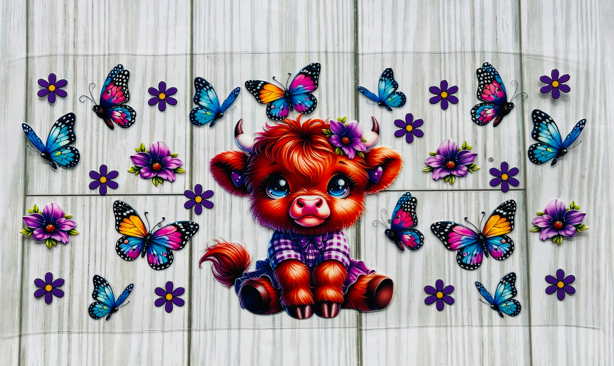 Butterfly Cow UVDTF Wrap HP369