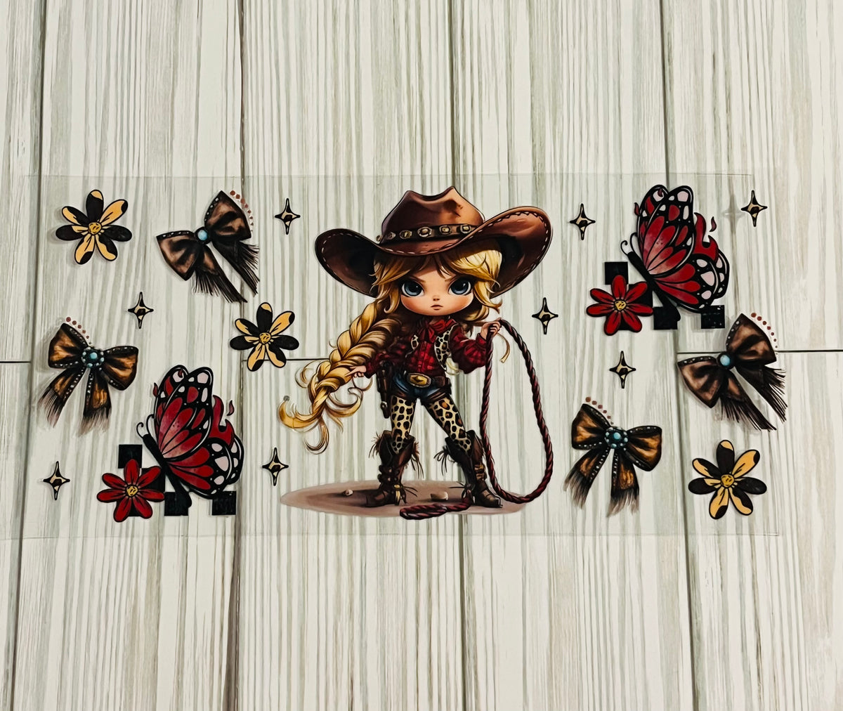 Red Cow Girl UVDTF Wrap HP379