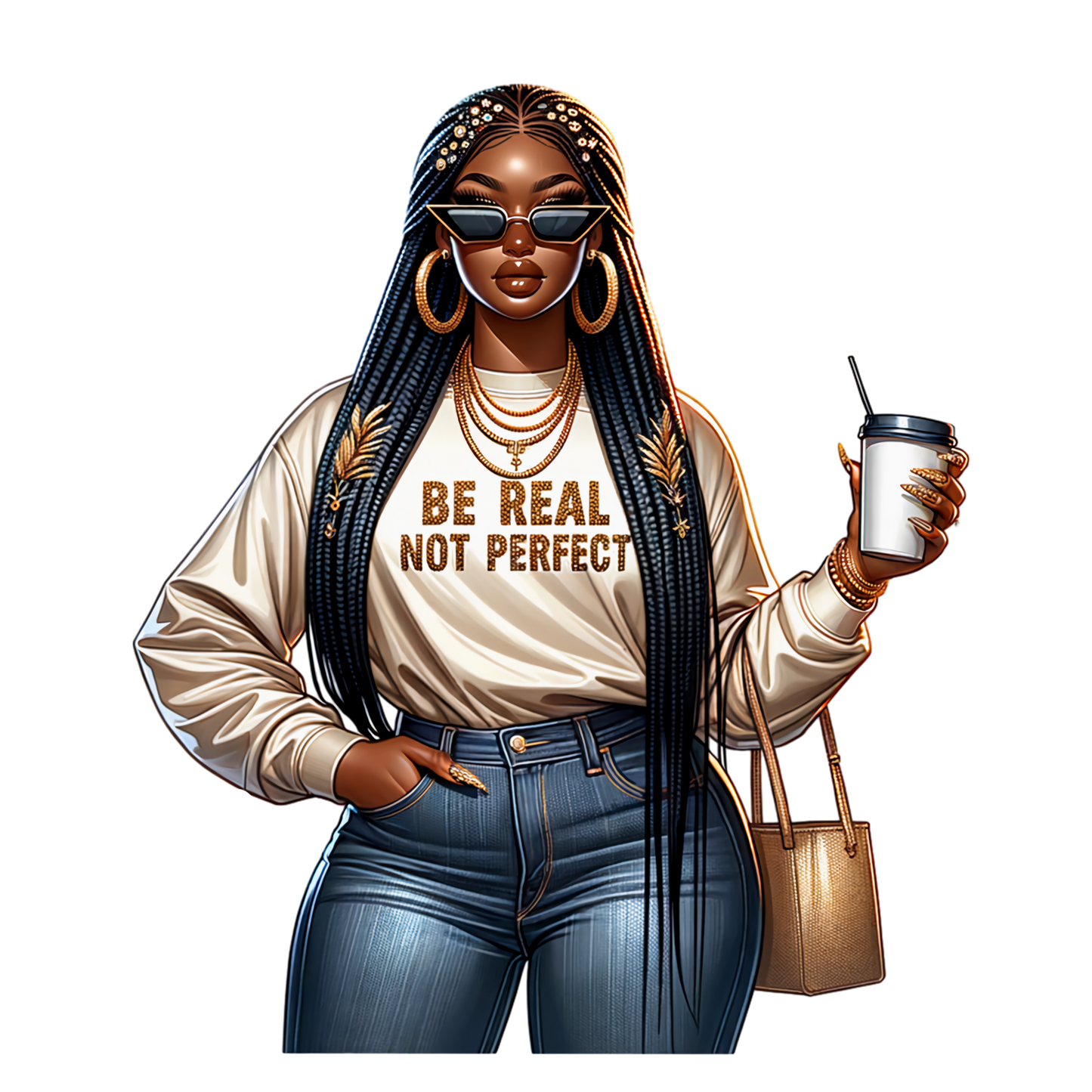 Be Real Not Perfect Decal (HP28)