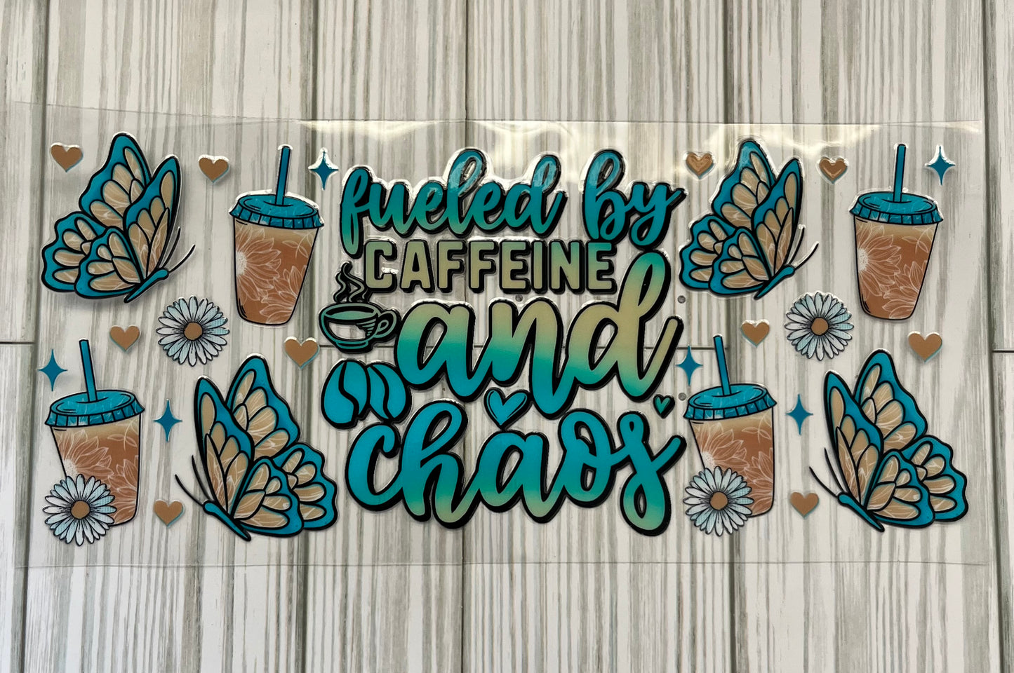 Fueled by Caffeine and Chaos UVDTF Wrap (HP271)