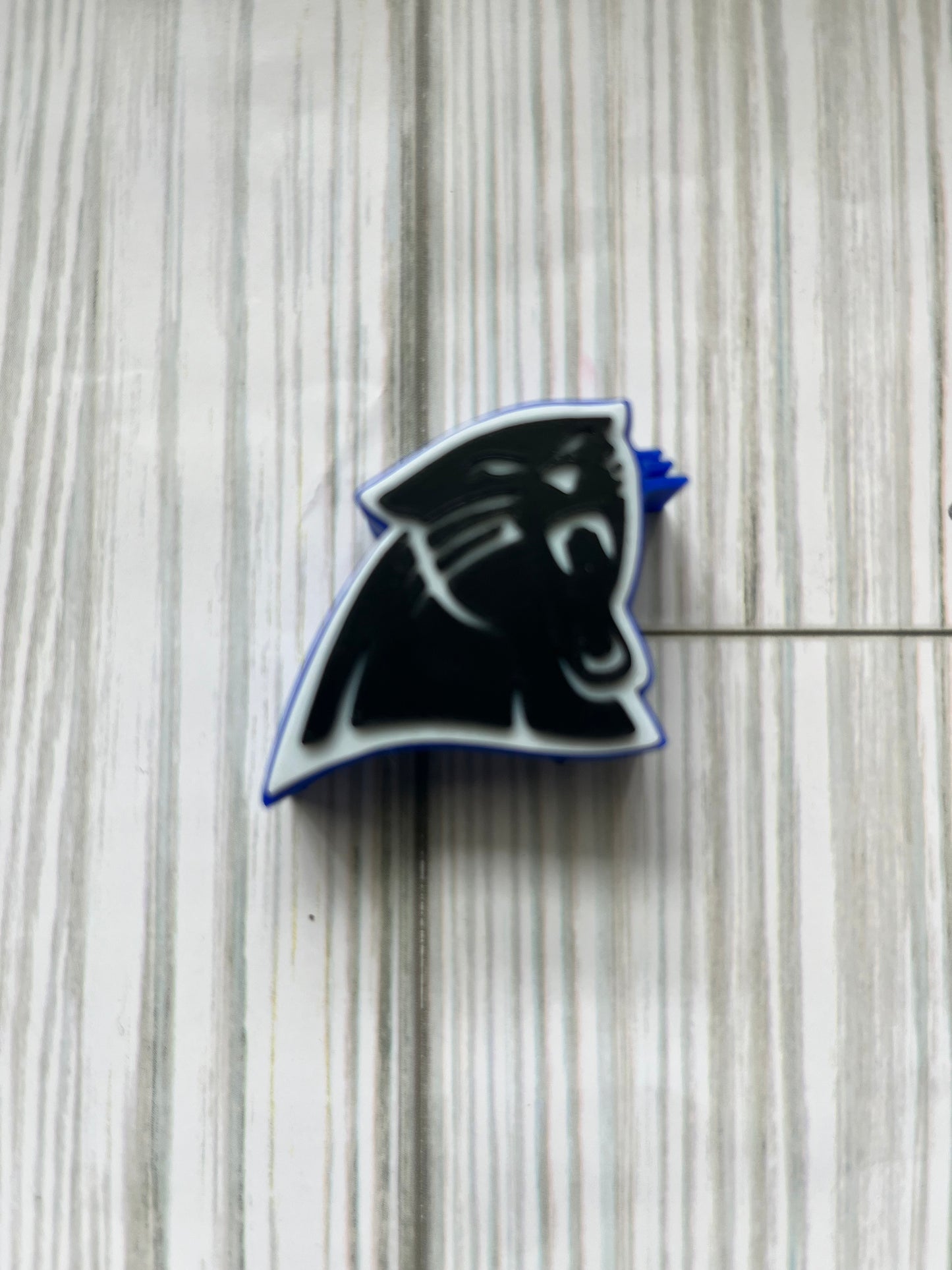 C Panthers 3D Straw Topper