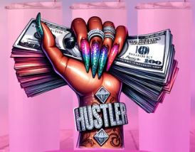Hustle & Motivate 20oz Sublimation Tumbler