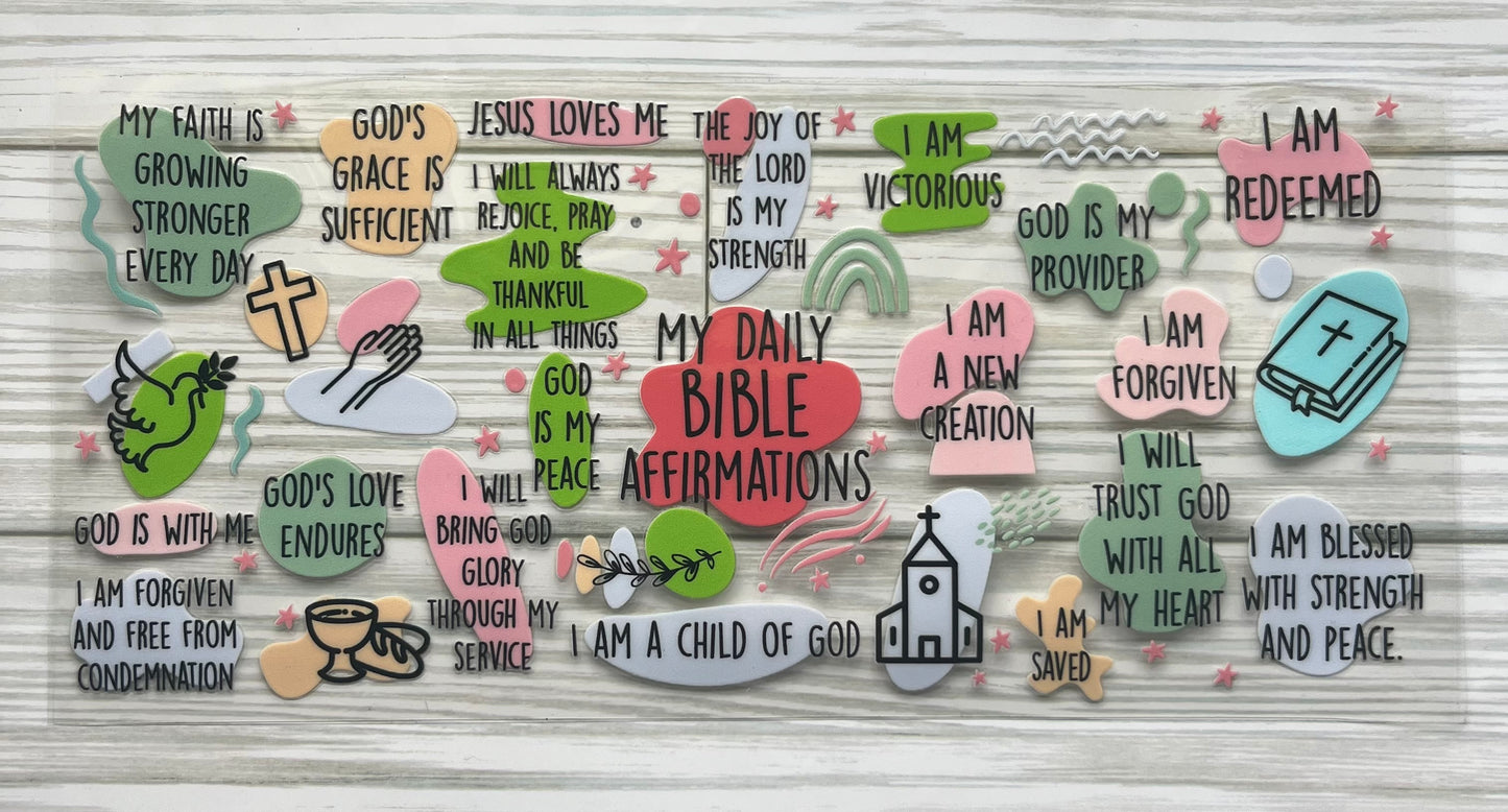 Daily Bible Affirmations UVDTF Wrap HP356