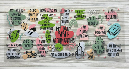 Daily Bible Affirmations UVDTF Wrap HP356