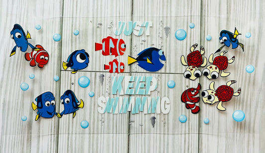 Just Keep Swimming UVDTF Wrap HP348