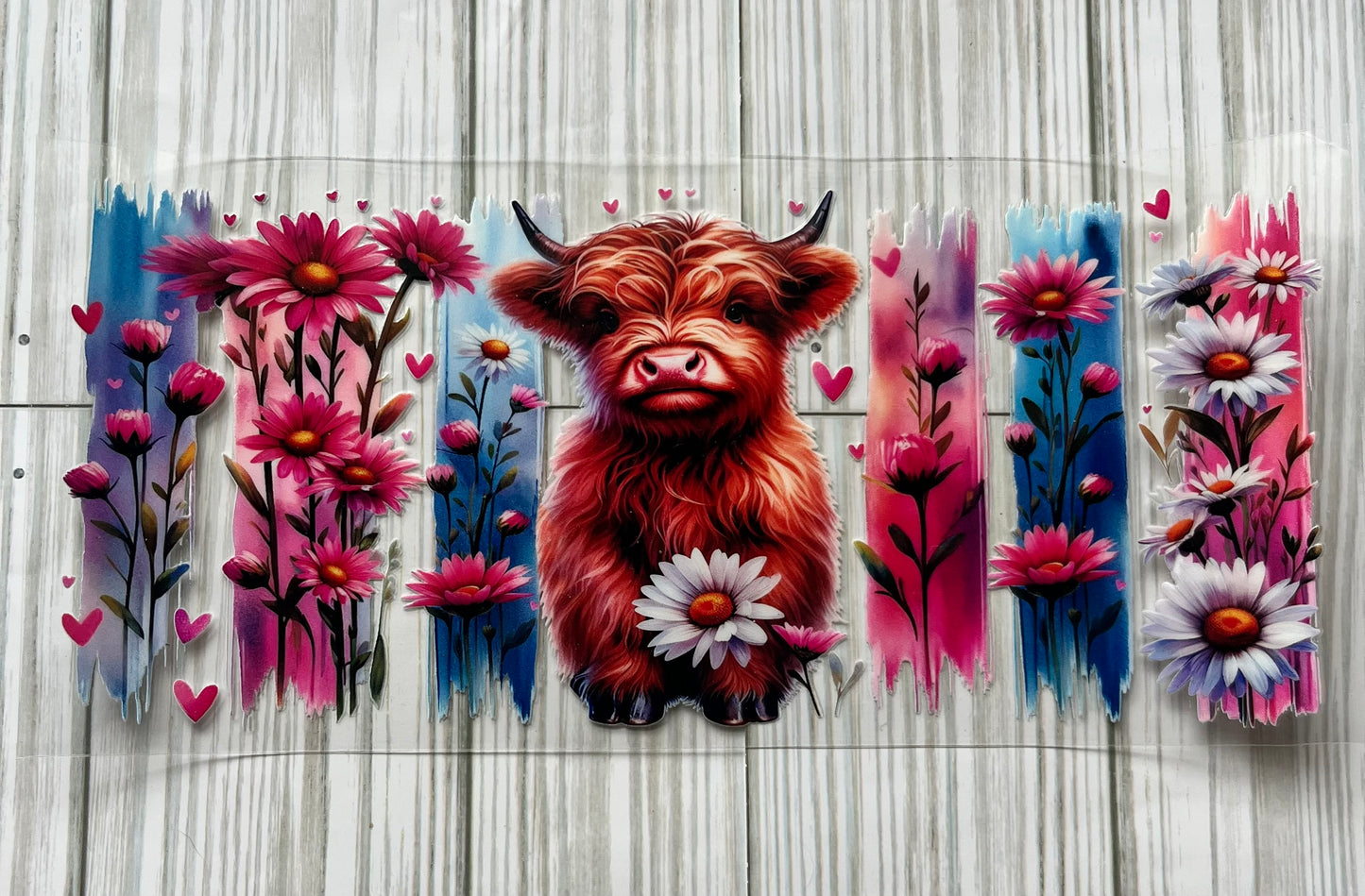 Highland Cow UVDTF Wrap HP324