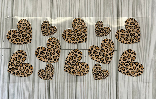 Leopard Hearts UVDTF Wrap (HP285)