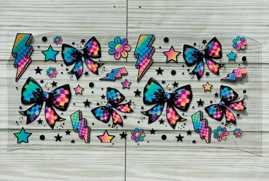 Bows, Light Bolts and Flowers UVDTF Wrap HP413