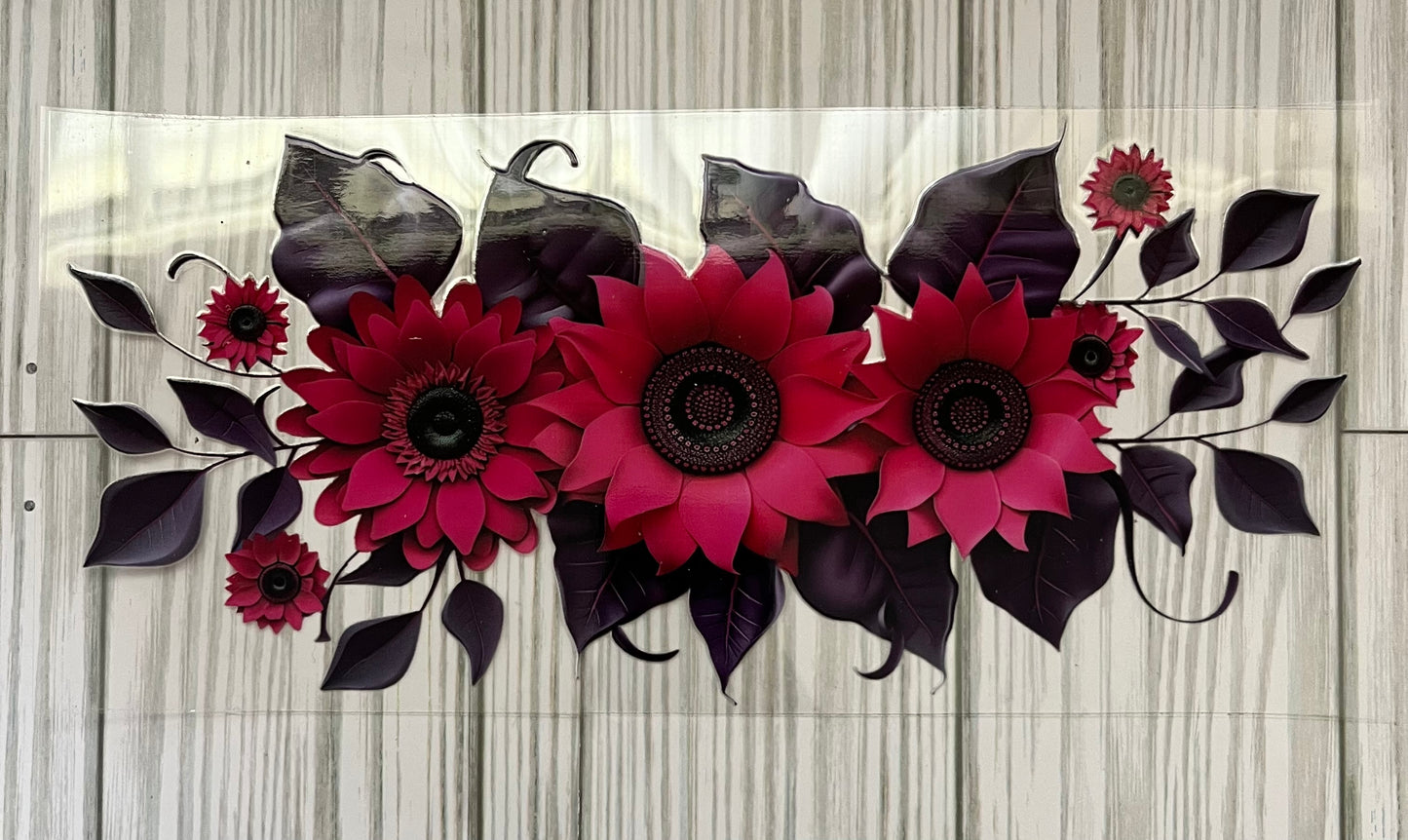 Pink Flowers UVDTF Wrap (HP289)