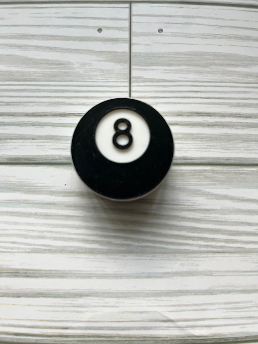 3D 8ball Straw Topper