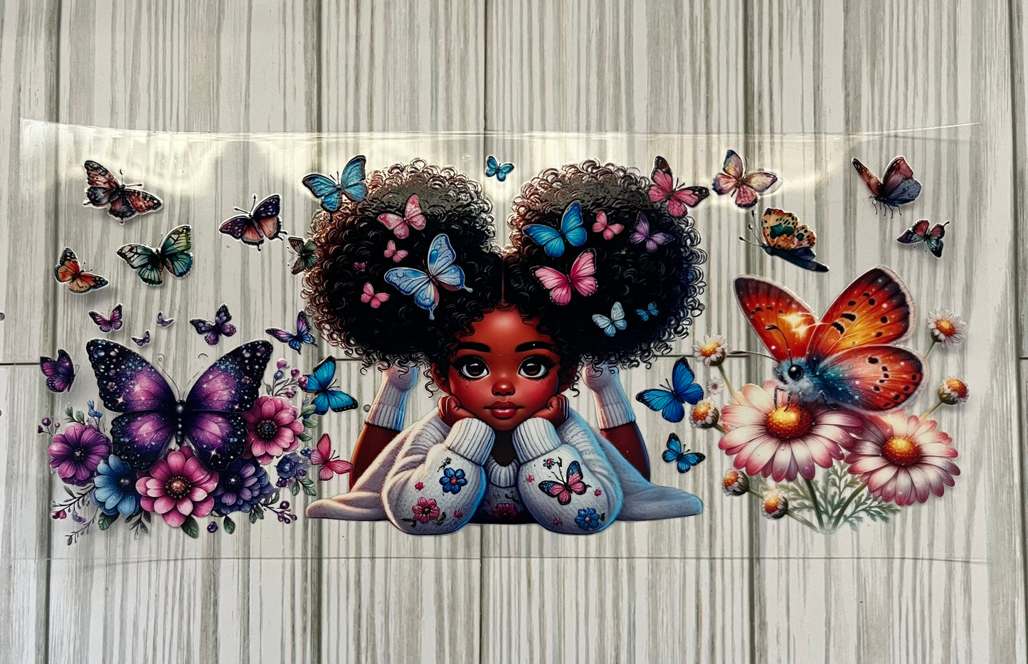 Butterfly Girl #1 UVDTF Wrap (HP281)