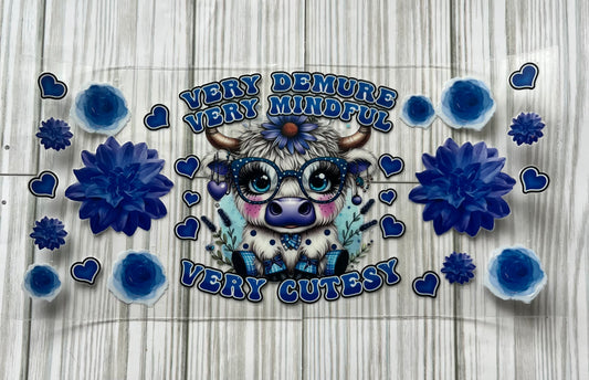 Very Demure Cow UVDTF Wrap HP323