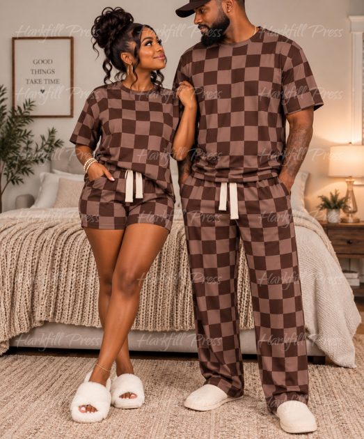 HP Oversized PJs - Brown Plaid