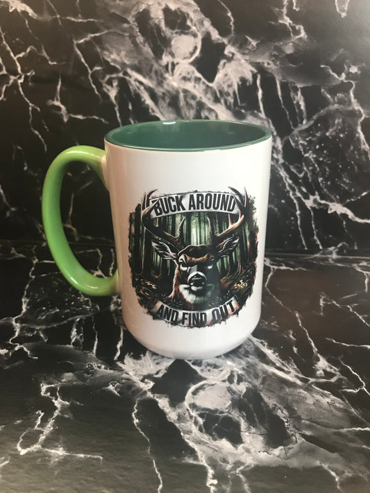 Buck Around 15oz Ceramic Mug