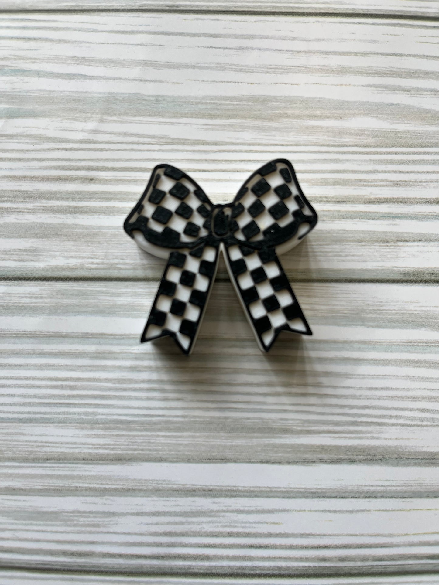 Checker Coquette Bow