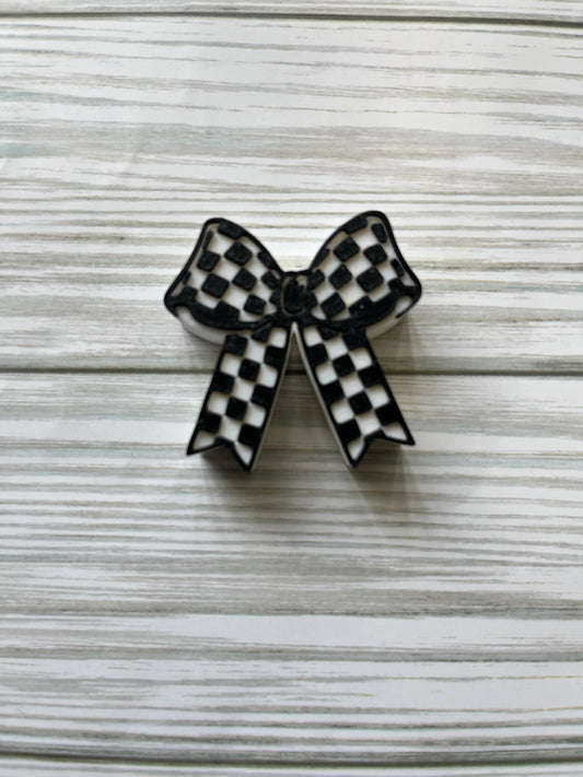 Checker Coquette Bow
