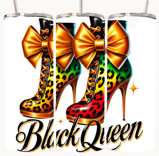 Black Queen Glam 20oz Sublimation Tumbler