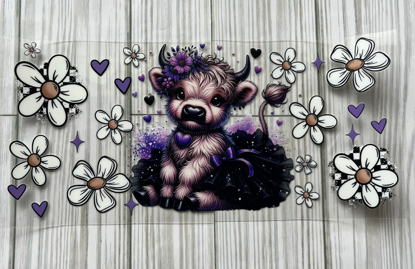 Flower Cow UVDTF Wrap HP321