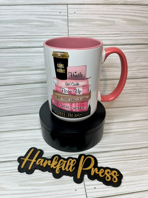 Girl Boss Affirmation 15oz Ceramic Mug