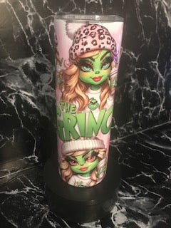 Grinch Girly Tumbler 20oz