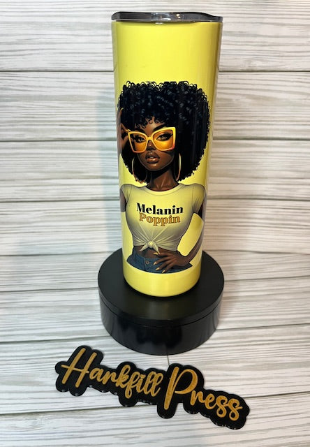 Melanin Poppin 20oz Tumbler