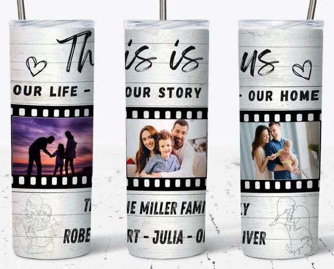 This is Us Sublimation 20oz Skinny Tumbler