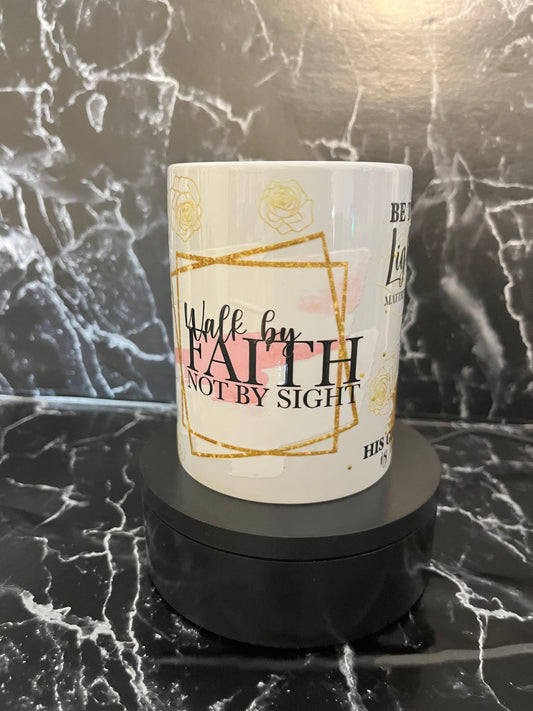 Walk by Faith 15oz Ceramic Mug