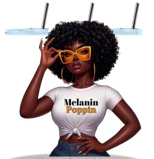 Melanin Poppin 20oz Sublimation Tumbler